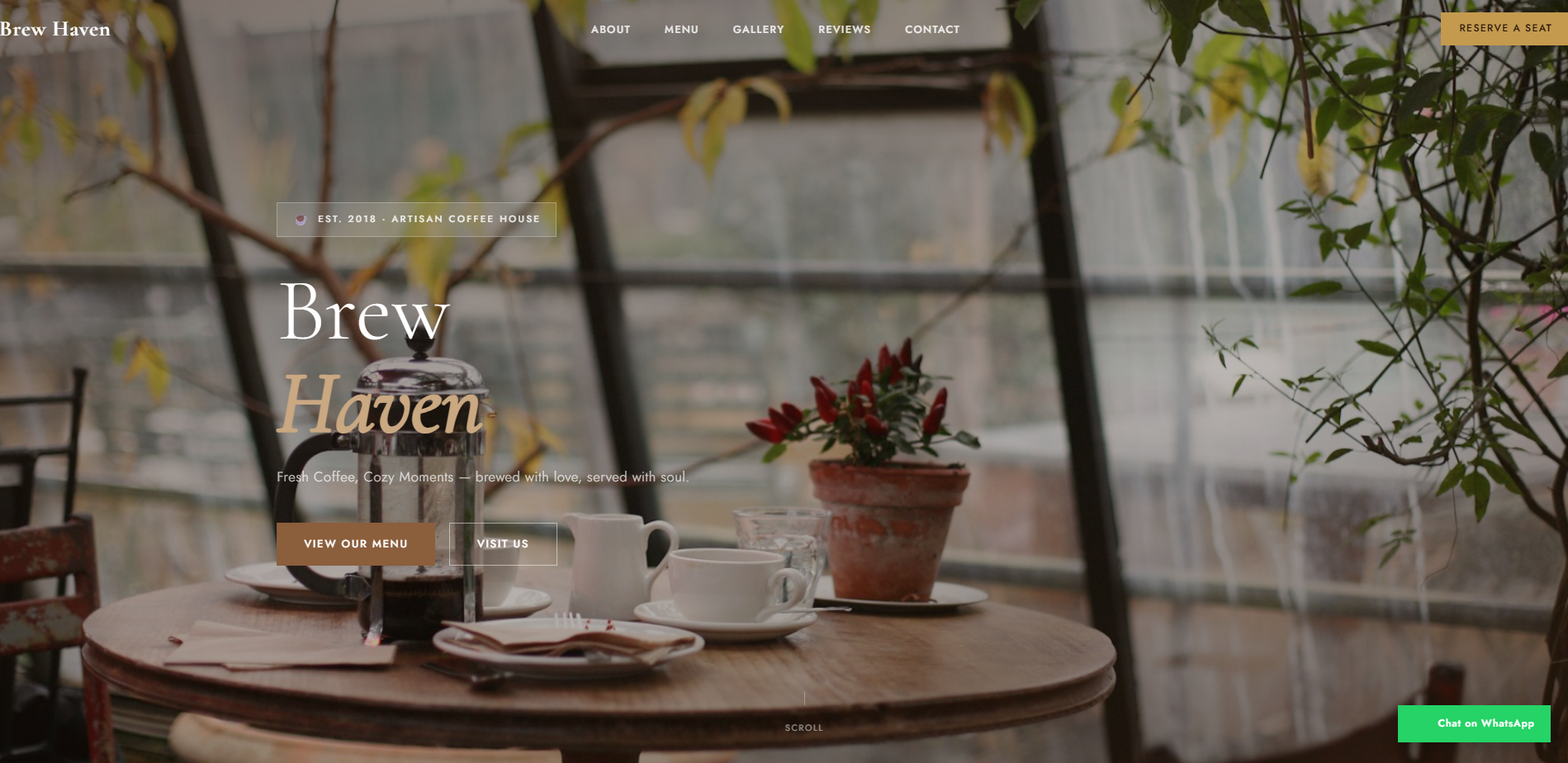 Cafe Demo Site